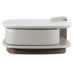 Холна маса ALDO - бял-капучино