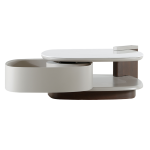 Холна маса ALDO - бял-капучино