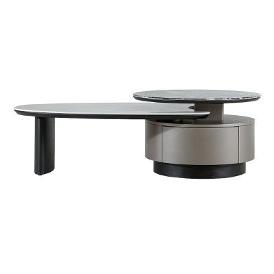 Холна маса BAKER - черен-бял