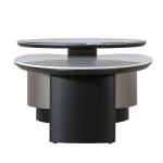 Холна маса BAKER - черен-бял