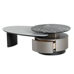 Холна маса BAKER - черен-бял