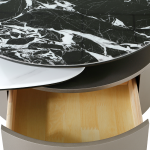 Холна маса BAKER - черен-бял