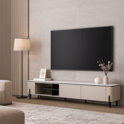 ТВ шкаф DANA - бял-капучино