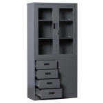 Метален шкаф Carmen CR-1278 E L SAND - графит