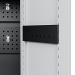 Метален шкаф за инструменти Carmen CR-1226 L SAND - черен-сребърен