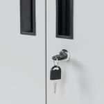 Метален шкаф за инструменти Carmen CR-1226 L SAND - черен-сребърен