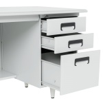 Метално бюро Carmen CR-1317 L - сиво