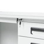 Метално бюро Carmen CR-1317 L - сиво