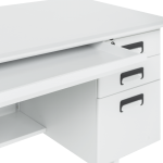 Метално бюро Carmen CR-1317 L - сиво