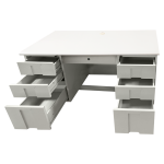 Метално бюро Carmen CR-1319 L - сиво