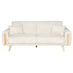 Разтегателен диван - тройка GOMA - бял E26