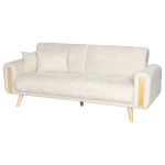 Разтегателен диван - тройка GOMA - бял E26