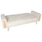 Разтегателен диван - тройка GOMA - бял E26