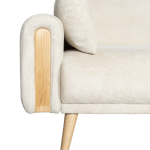 Разтегателен диван - тройка GOMA - бял E26