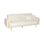 Разтегателен диван - тройка GOMA - бял E26