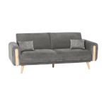 Разтегателен диван - тройка GOMA - сив Е13