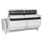 Разтегателен диван - тройка FIZI - светлосив E05