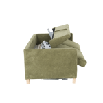 Разтегателен диван - тройка FIZI - зелен Е75