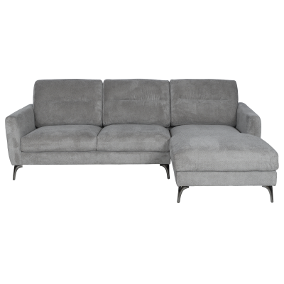 Ъглов диван INGA - сив V11