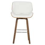 Бар стол Carmen 4027 - орех / бял