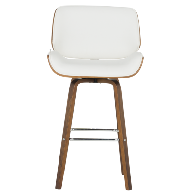 Бар стол Carmen 4027 - орех / бял