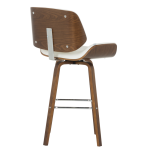 Бар стол Carmen 4027 - орех / бял