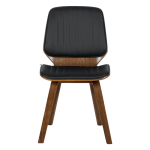 Трапезен стол Carmen 9978 - орех/черен