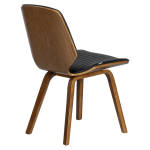 Трапезен стол Carmen 9978 - орех/черен