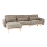 Ъглов разтегателен диван VIVI - кафяв V38