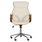 Президентски офис стол Carmen 6402 - орех-крем