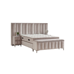 Тапицирана спалня с матрак MOONLIGHT 180 x 200 - бежов 03