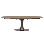 Разтегателна трапезна маса CARLOS - тъмен орех