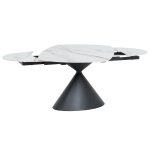 Разтегателна трапезна маса UPATA - бяла