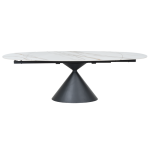Разтегателна трапезна маса UPATA - бяла
