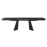 Разтегателна трапезна маса CARORA - черна