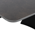 Разтегателна трапезна маса CARORA - черна