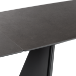 Разтегателна трапезна маса CARORA - черна
