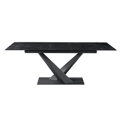 Разтегателна трапезна маса TINACO - черна