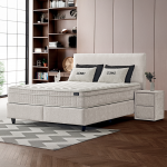 Тапицирана спалня с матрак COMO 180 x 200 - крем AN
