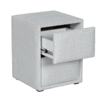 Нощно шкафче за спалня COMO - сребърен AN
