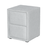 Нощно шкафче за спалня CANCUN - сребърен AN