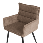 Трапезен стол с подлакътници IKSAN - кафяв R38