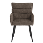 Трапезен стол с подлакътници IKSAN - тъмнокафяв R45