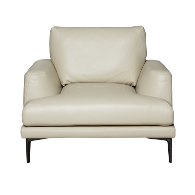 Кожен фотьойл GRASTEN LUX - бежов