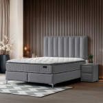 Тапицирана спалня с матрак MINI MOONLIGHT 140 х 200 - сив 16