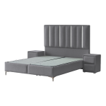 Тапицирана спалня с матрак MINI MOONLIGHT 160 х 200 - сив 16