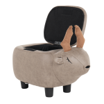 Детска табуретка с ракла - сив елен