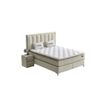 Тапицирана спалня с матрак PIANO 160 x 200 - бежов 02