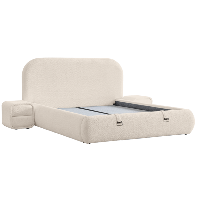 Тапицирана спалня с матрак FABER 160 х 200 - шампанско 01