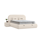 Тапицирана спалня с матрак FABER 160 х 200 - шампанско 01